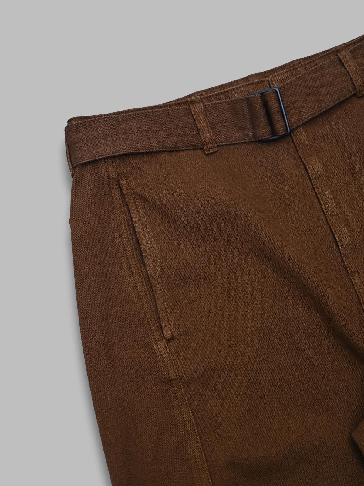 twisted belted pants PA326-LD1068- BR423 LEMAIRE 