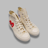 Converse Big Heart Hi Top Chuck Taylor 70 150205C- WH COMME DES GARÇONS PLAY 