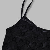 monogram mesh flock straps top WTO514ACJER0005- BK99 MARINE SERRE 