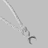 silver plated moon braided chain UJW076A-RMET0001- MT11 MARINE SERRE 