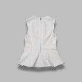 peplum denim top 1164032121-BCR1913- 2121 ROTATE 