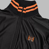 track jacket - tricot sateen SX217- BLACK NEEDLES 