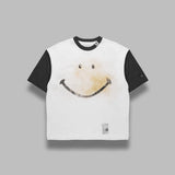 simily face printed tee J15TS772- WHT MAISON MIHARA YASUHIRO 