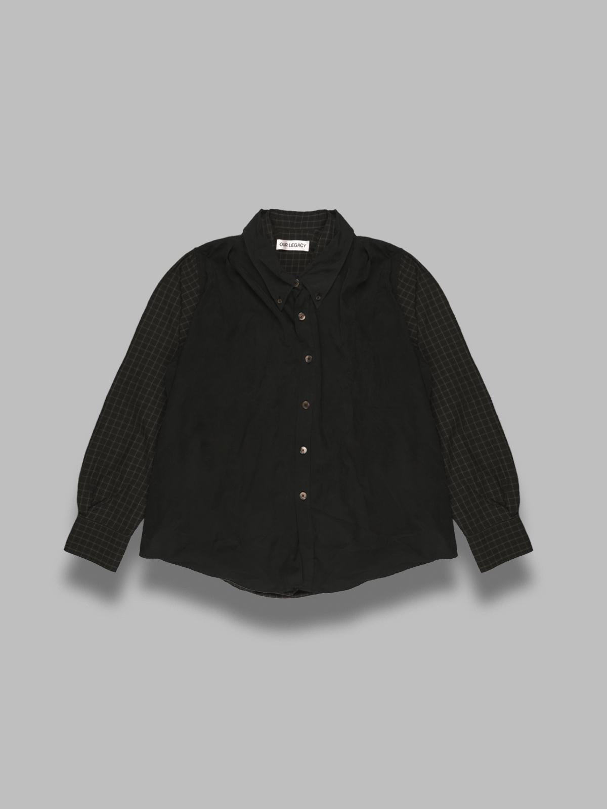 double borrowed shirt M4252DB- BK OUR LEGACY 