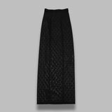 plumetis moon mesh flock long skirt WSK145ACJER0107- BK99 MARINE SERRE 