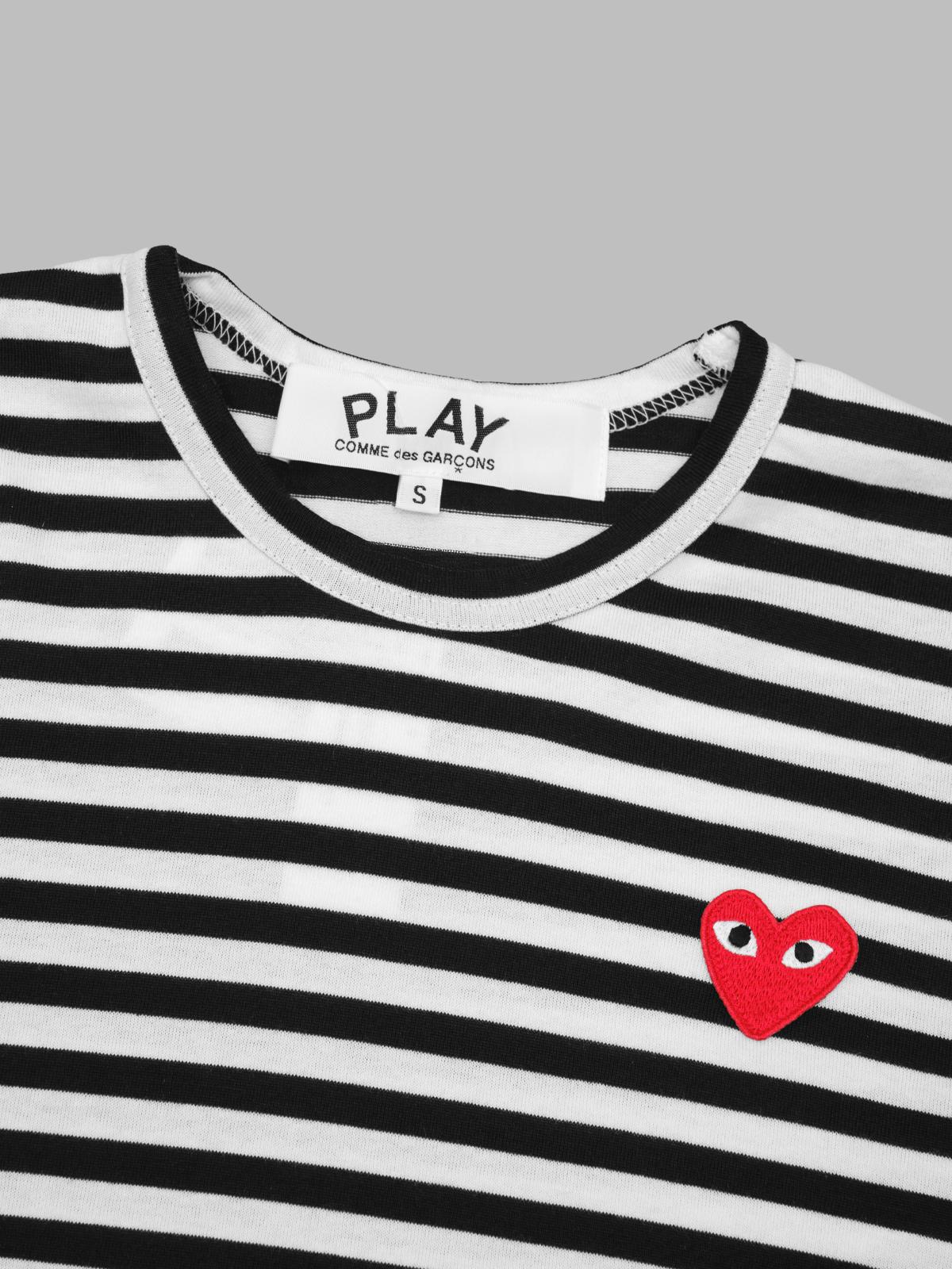t-shirt red emblem knit AX-T164-051- BK COMME DES GARÇONS PLAY 