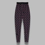 moon printed jersey leggings WPA111ACJER0001- BK90 MARINE SERRE 