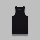 moon logo ribbed jersey tank top WTT014ACJER0011- BK99 MARINE SERRE 