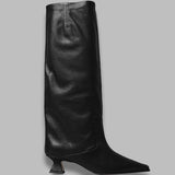 effie black tall boots MI_5871- BK MIISTA 