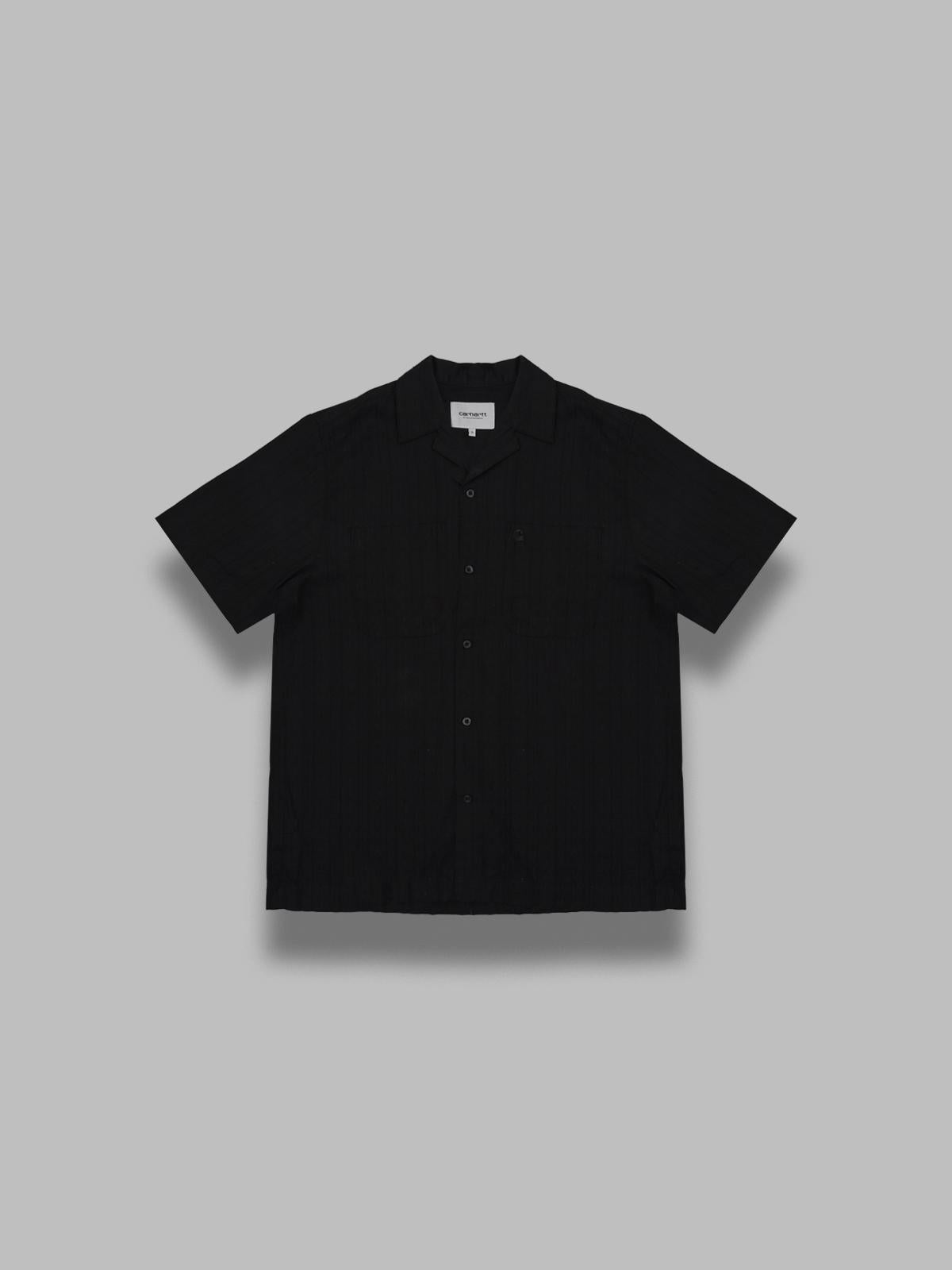 s/s gareth shirt cotton, 3 oz black I036206- 89XX CARHARTT WIP 