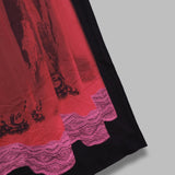 wet nuisette printed jersey ls longs dress WDR300BCJER0085- RD11 MARINE SERRE 