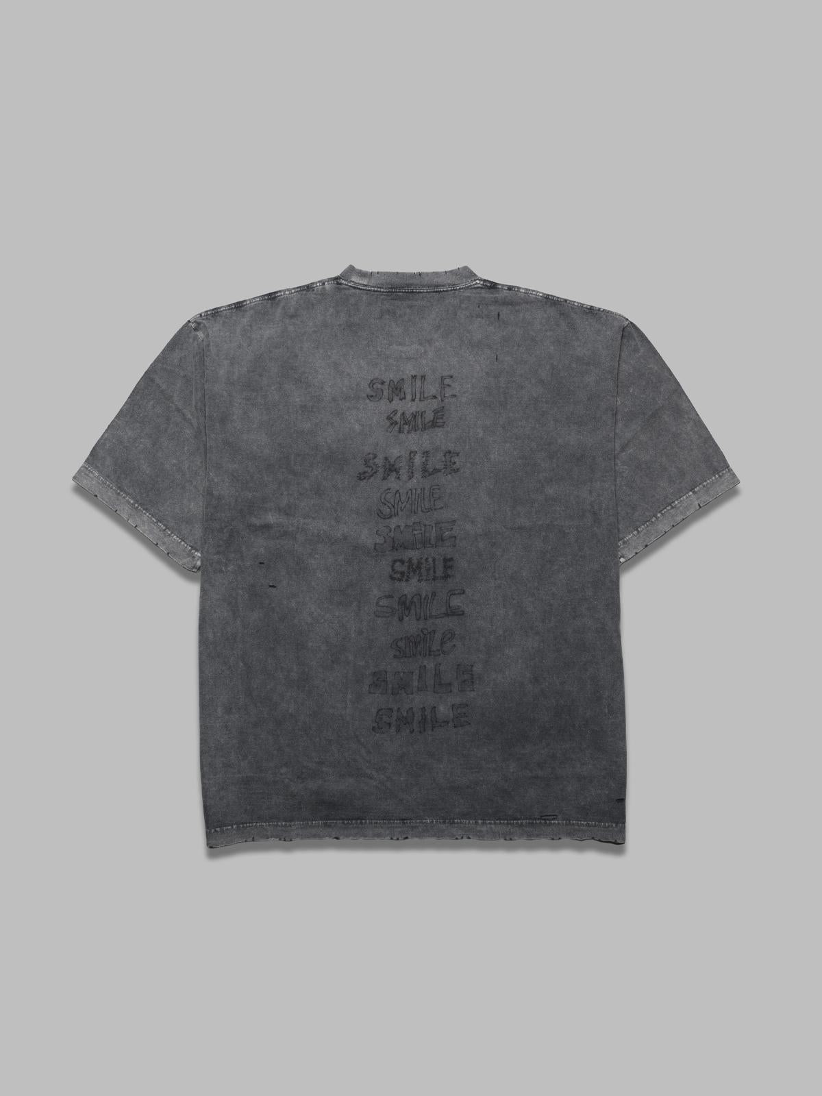 bleached tee A14TS622- BK MAISON MIHARA YASUHIRO 