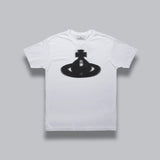 halftone orb classic t-shirt - white 3G01003G-J001M- A401 VIVIENNE WESTWOOD 
