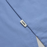 poplin pajamas shirt - cornflower blue - 100% organic cotton - made in portugal