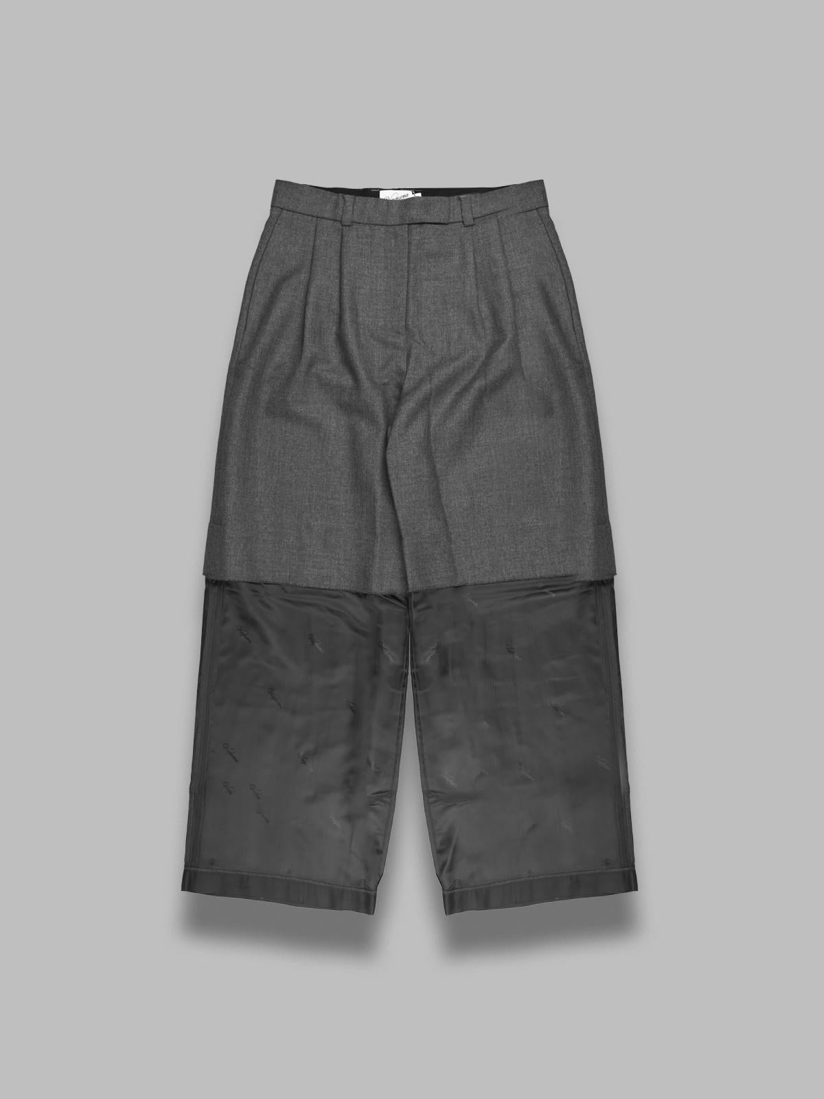 chopped trousers VAQ10P005- DGY VAQUERA 