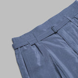 belted relaxed pants - 76% soie 24% polyamide