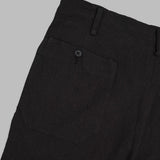 hollywood top trousers - slub cloth SX106- BLACK NEEDLES 