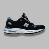 991v2 black - scarpa lifestyle - pigskin/synthetic/mesh U991BK2 BK2 NEW BALANCE 