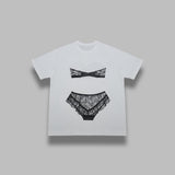 trompe l'oeil tall tee VAQ11T018- WHT VAQUERA 