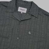 s/s gareth shirt cotton, 3 oz black I036206- 3GDXX CARHARTT WIP 