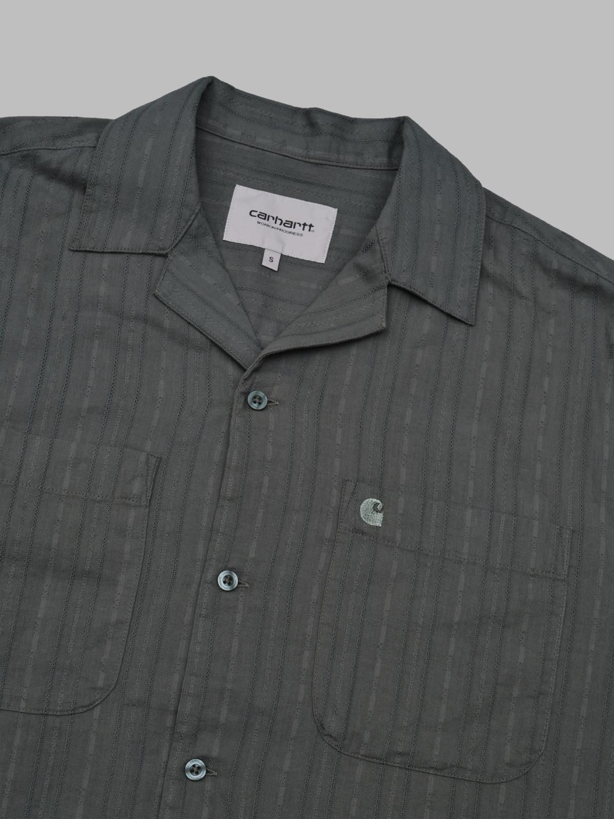 s/s gareth shirt cotton, 3 oz black I036206- 3GDXX CARHARTT WIP 