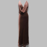 chiffon halter dress 1159092037-BCR2023- 2037 ROTATE 