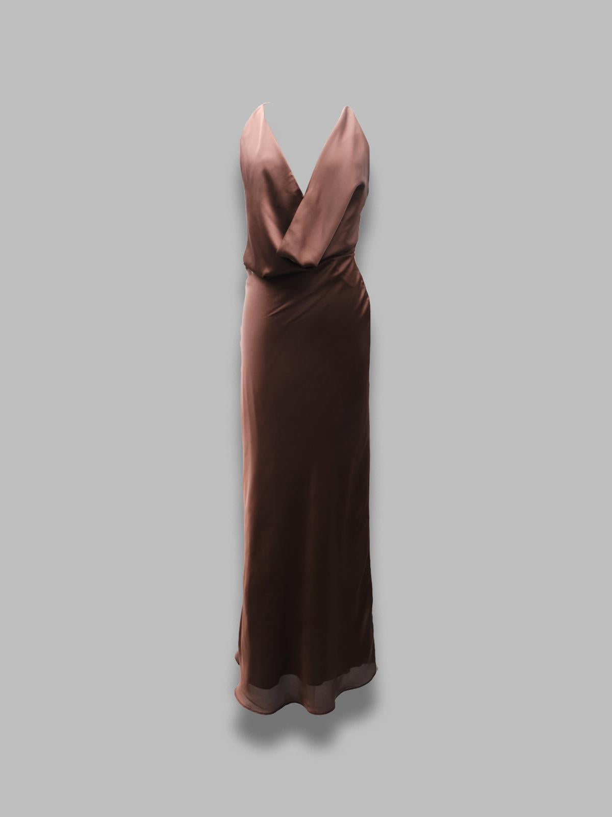 chiffon halter dress 1159092037-BCR2023- 2037 ROTATE 