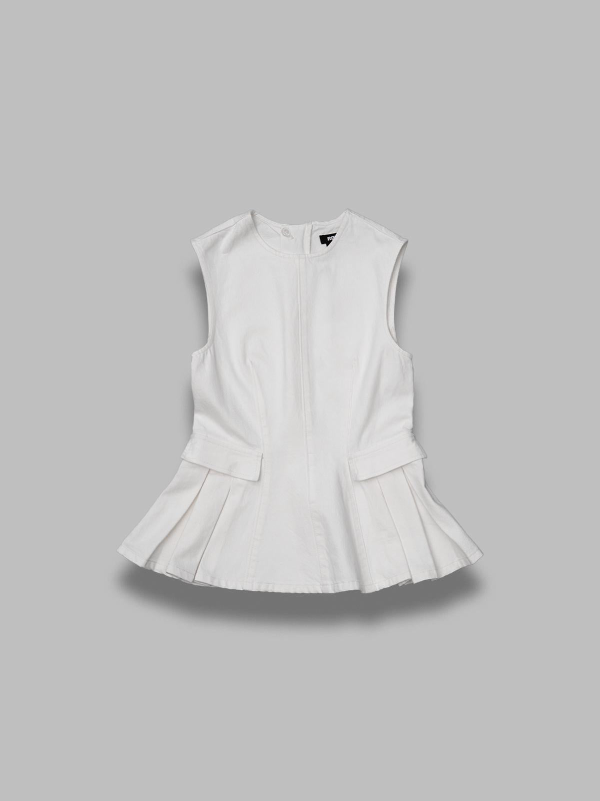 peplum denim top 1164032121-BCR1913- 2121 ROTATE 