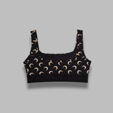 moon printed jersey sports bra WUW055BCJER0001- IT99 MARINE SERRE 