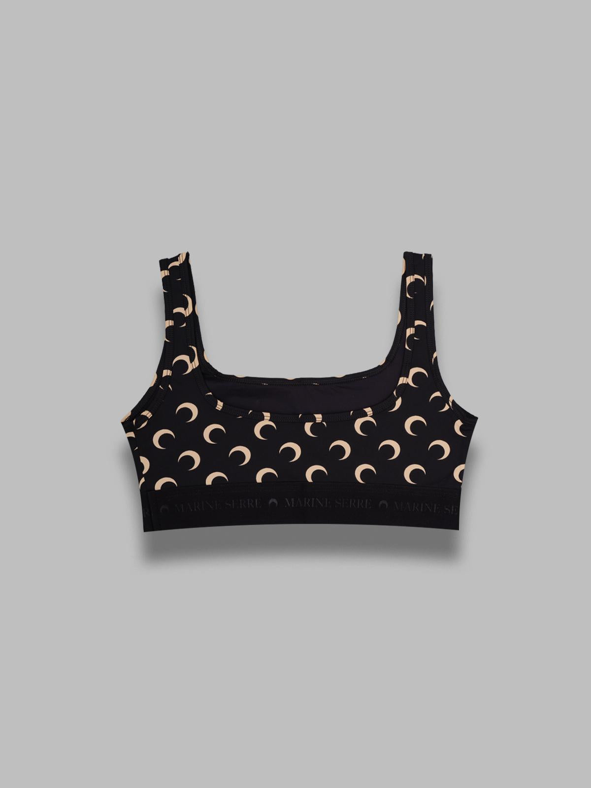 moon printed jersey sports bra WUW055BCJER0001- IT99 MARINE SERRE 