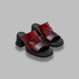 jadzia burgundy red sandals E8-4106- BGDY MIISTA 