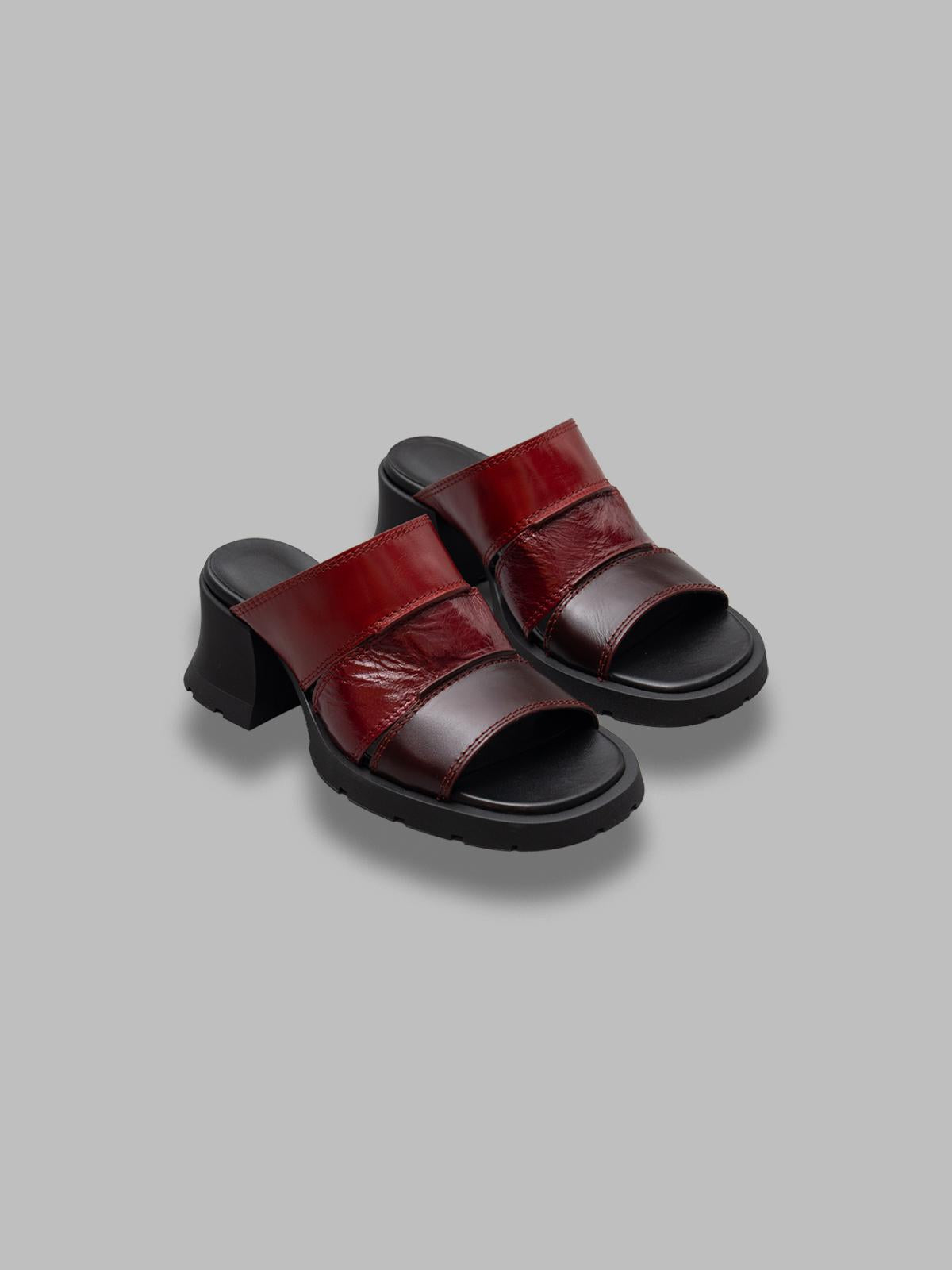 jadzia burgundy red sandals E8-4106- BGDY MIISTA 
