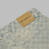 monogram ocean washed jeans