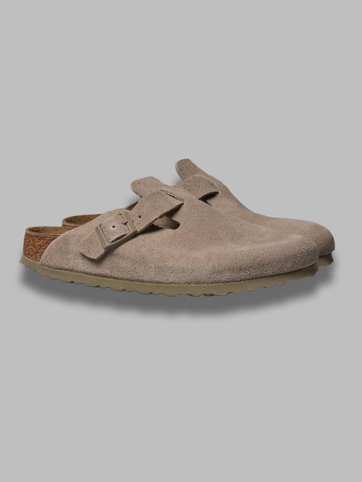 boston faded khaki, suede leather - calz. s 1025844 FK BIRKENSTOCK 