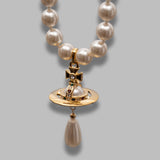 one row pearl drop choker 63030008-02R118-CN- R118 VIVIENNE WESTWOOD 