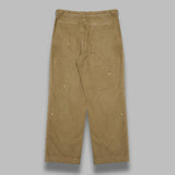 garment-dyed finx light chino one-tuck wide pants A26SP02LF- BG AURALEE 
