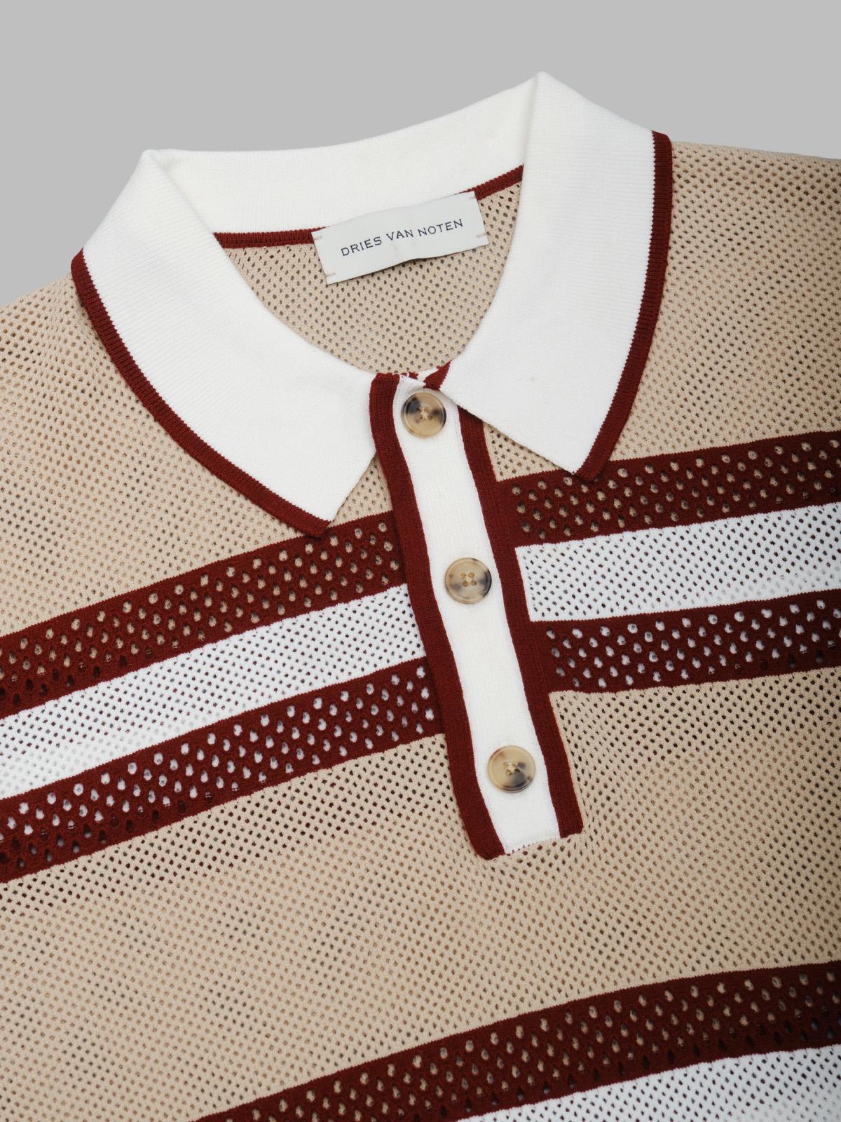 mercy stripe polo 021218-3701- 103 DRIES VAN NOTEN 