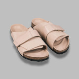 kyoto new beige, nubuck leather/high shine leather - calz. s made in germany 1026560 NB BIRKENSTOCK 