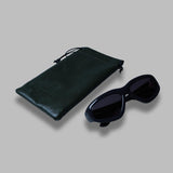 irfan sunglasses - mediterranee acetate, black lens - made in japan PT-5805- BL PORT TANGER 