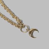 gold plated moon braided chain UJW076A-RMET0002- MT51 MARINE SERRE 
