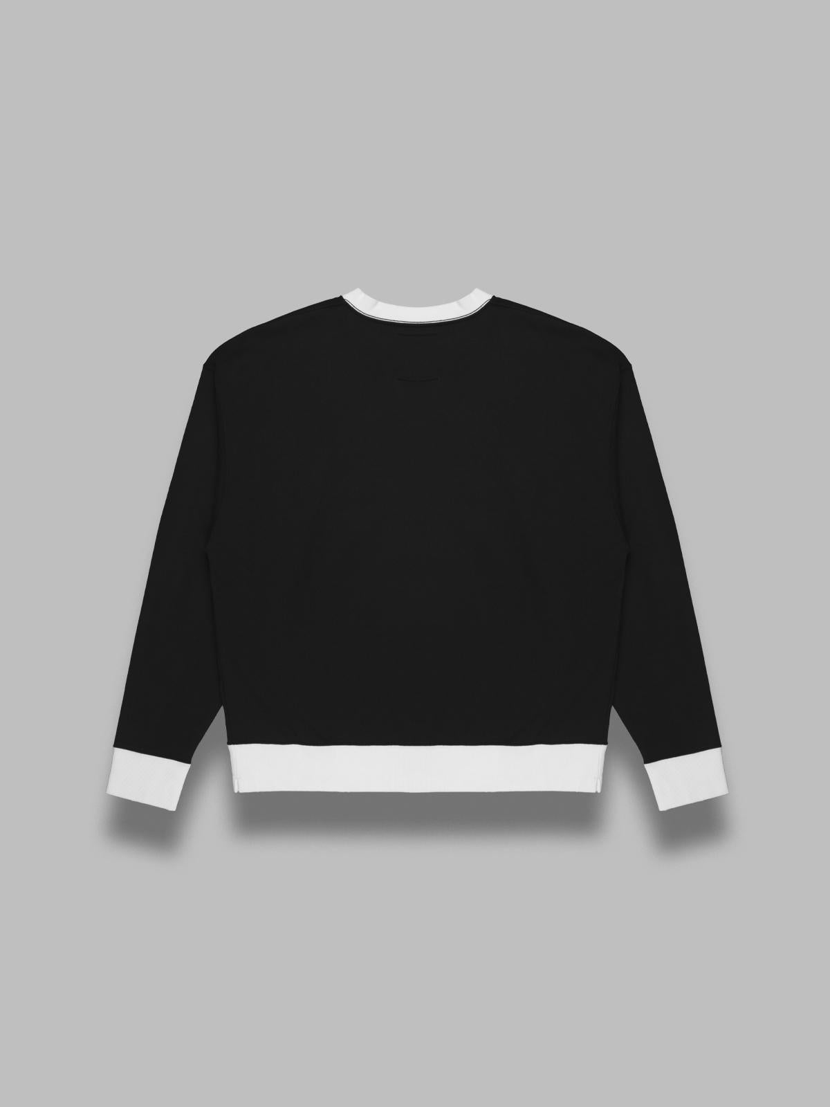 smily face printed distressed pullover J15PO732- BK MAISON MIHARA YASUHIRO 