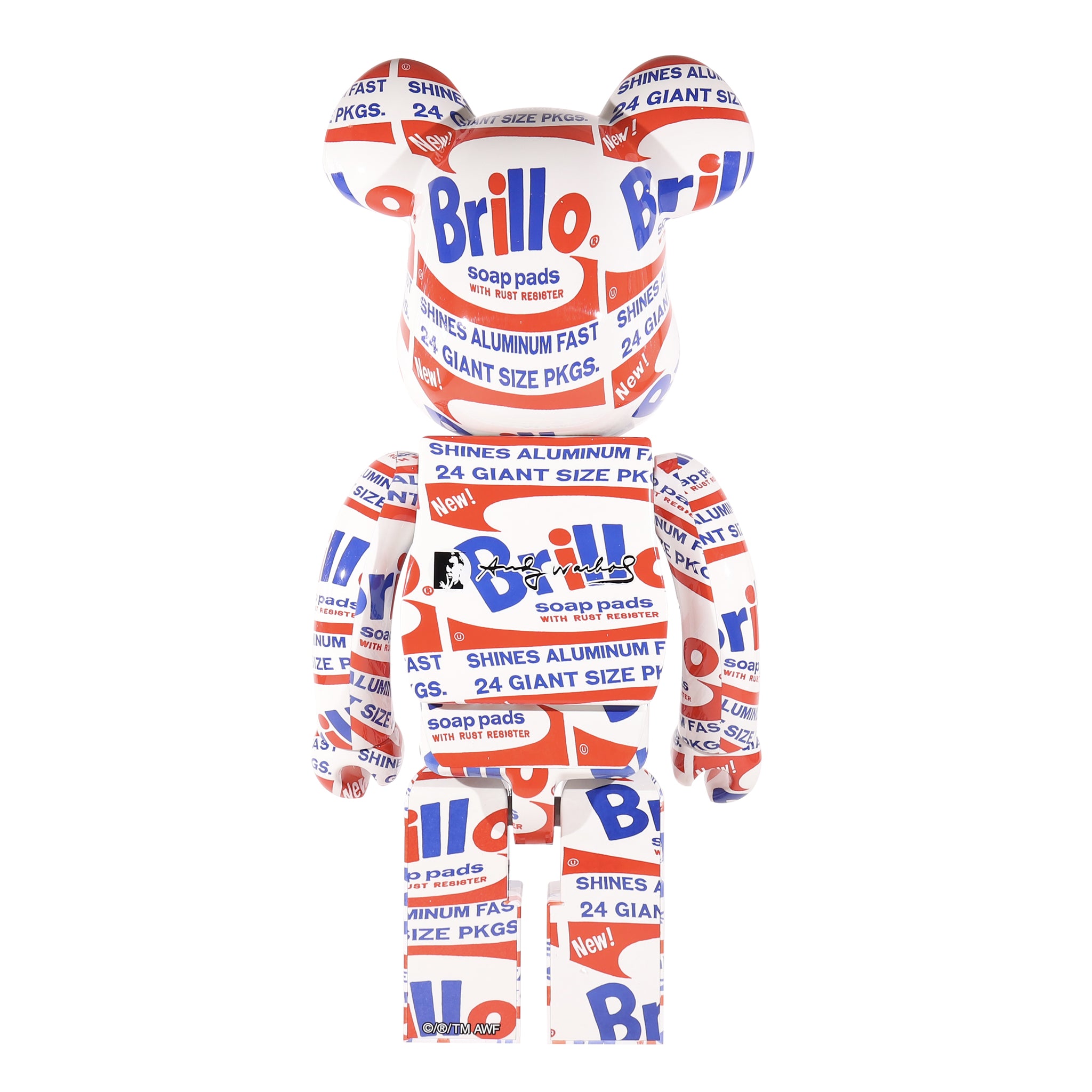 Medicom Toy Bearbrick "Shine" Andy Warhol 1000%